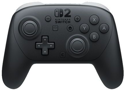 Nintendo - Switch 2 Pro Controller - Gamecontroller - Zwart - Inclusief USB-oplaadkabel