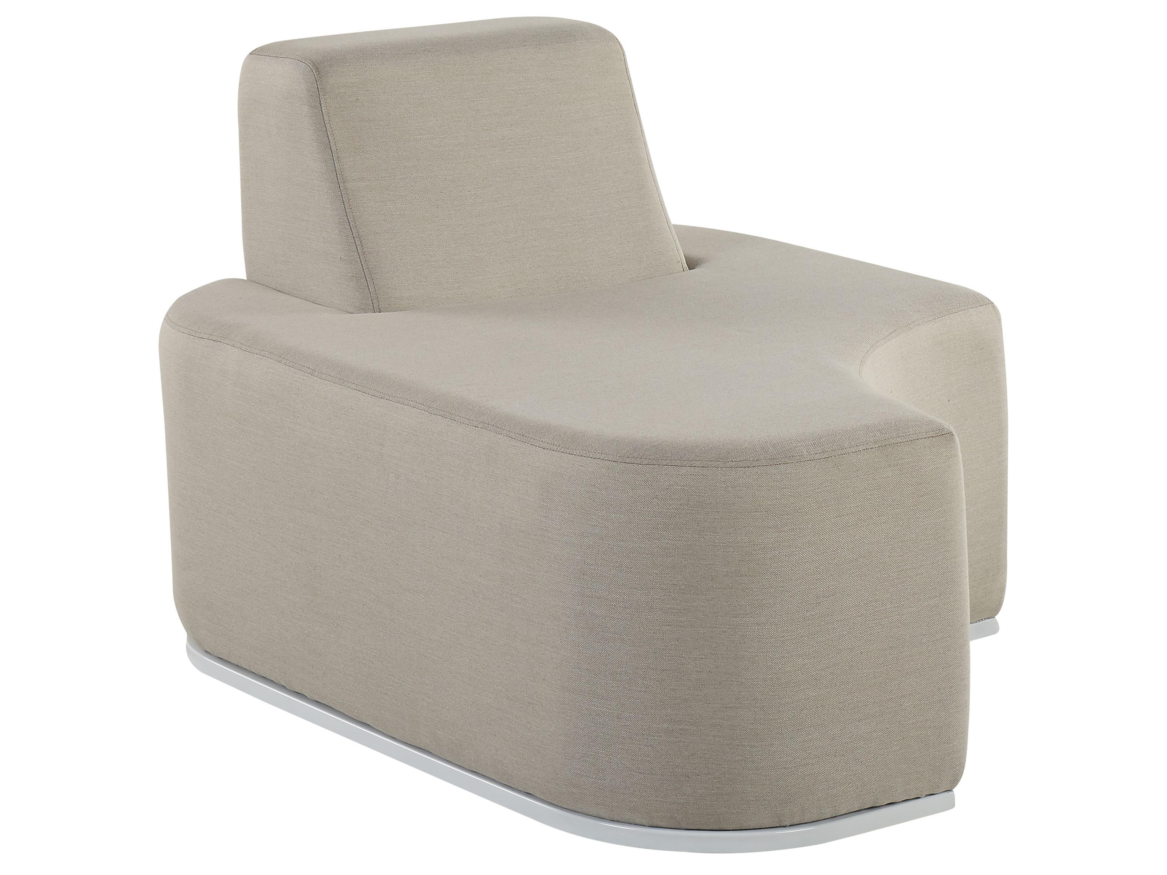 Loungeset met tafel 2-zits FABRO modulair Lichtgrijs