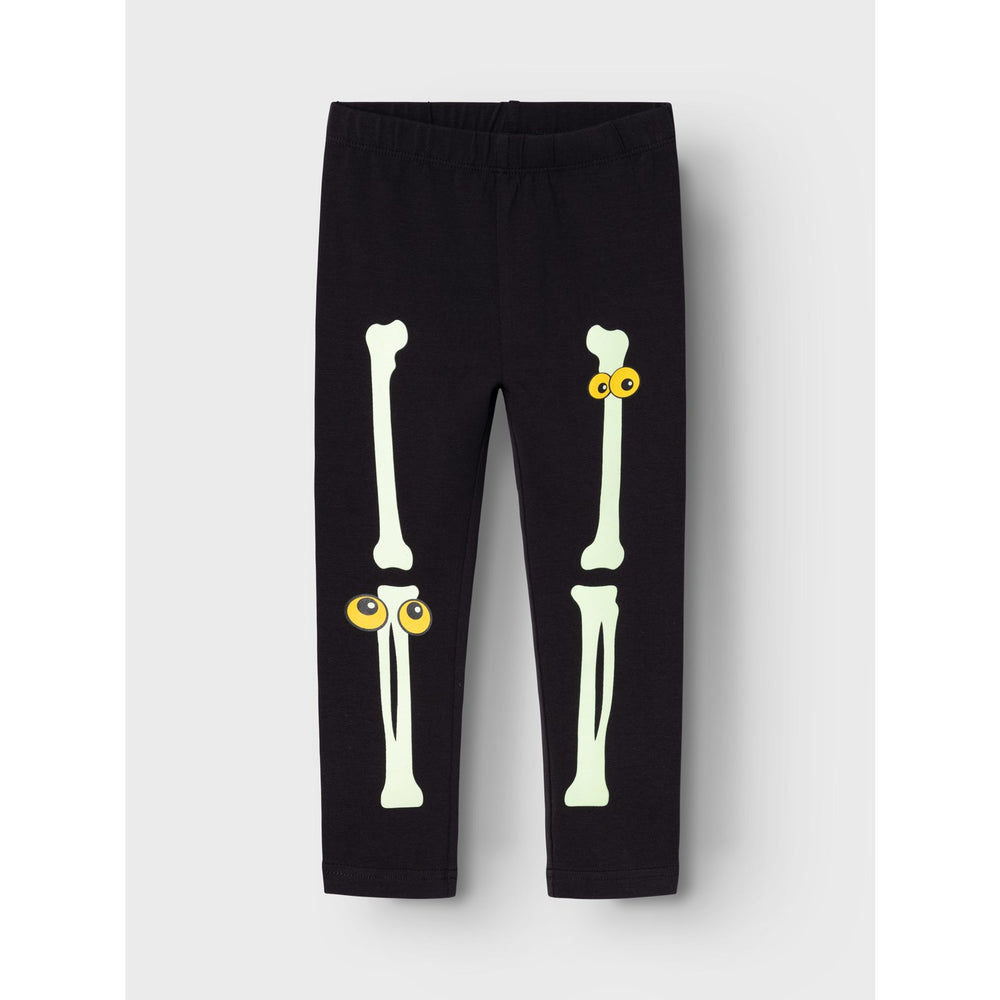 Køb Name It Black Yellow Oween Top Sæt Skeleton