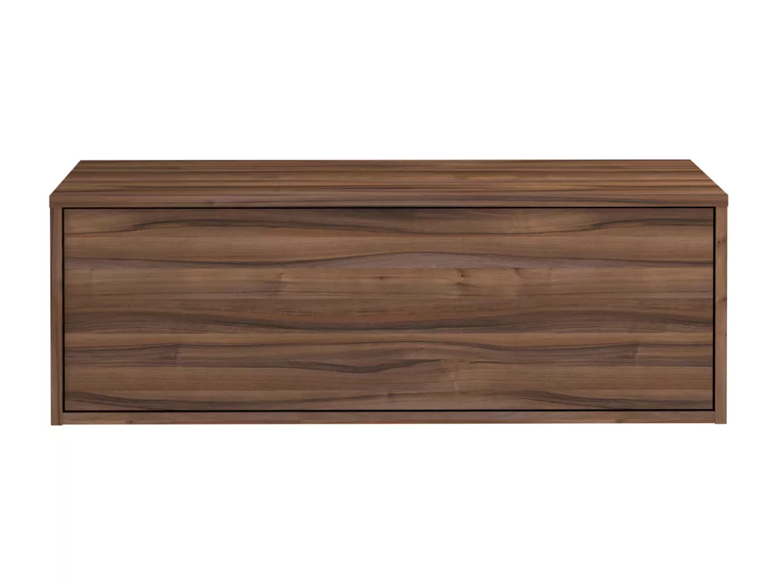 Meuble sous vasque suspendu - Coloris naturel foncé - 94 cm - TEANA II