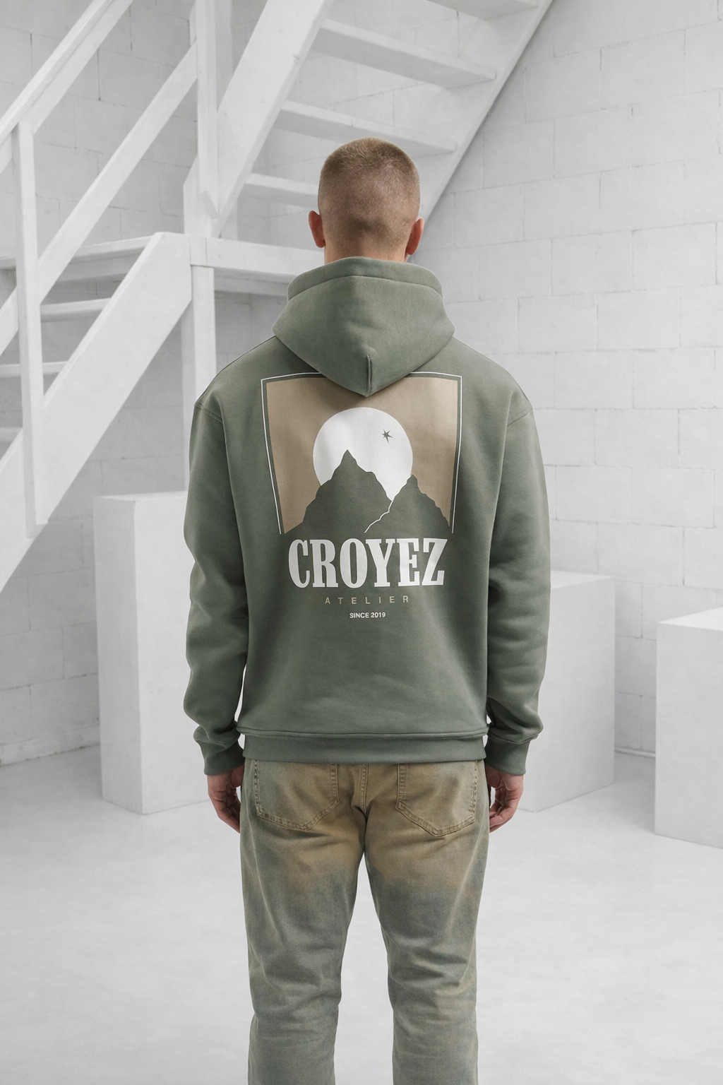 Croyez Slopes Hoodie Heren Donkergroen