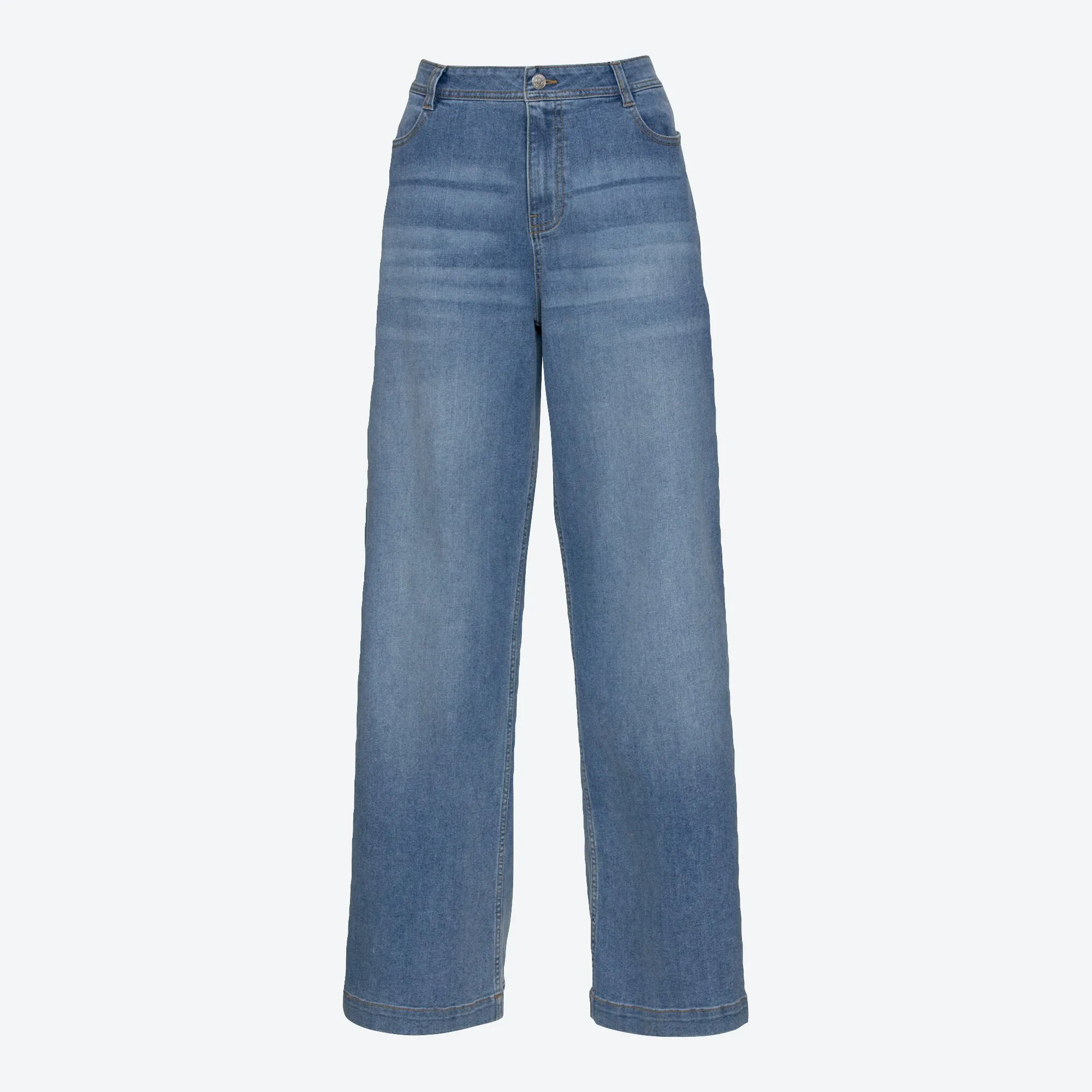 Damen-Jeans mit weitem Bein