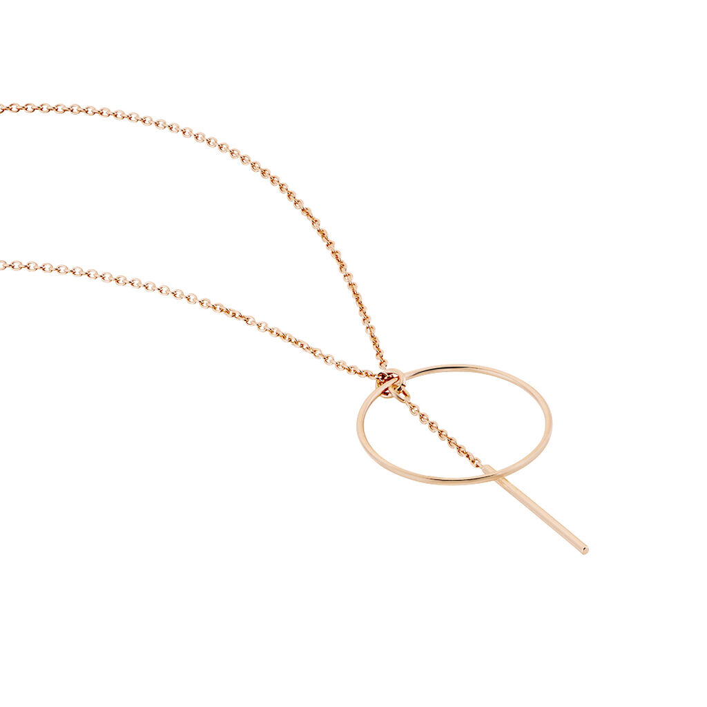 Collier Argent Rose Enissa