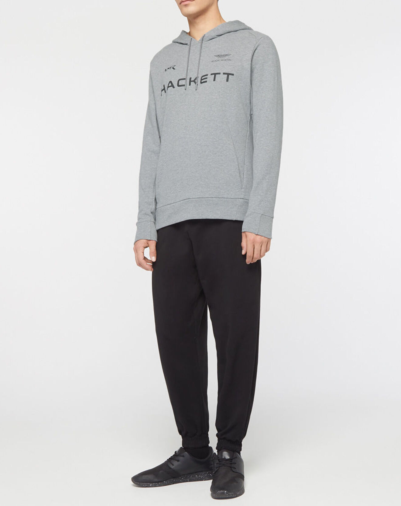 Hackett London Sweat à capuche Aston Martin Racing gris