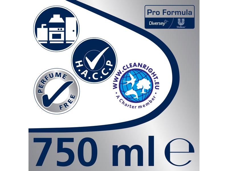 Diversey Pro Formula Cif Professional Edelstahl & Glas 0.75 Küchenreiniger