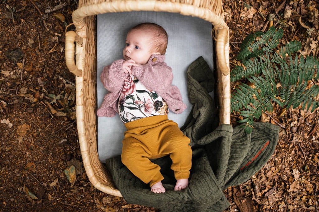 baby wiegdeken 75x100 cm Dark Forest