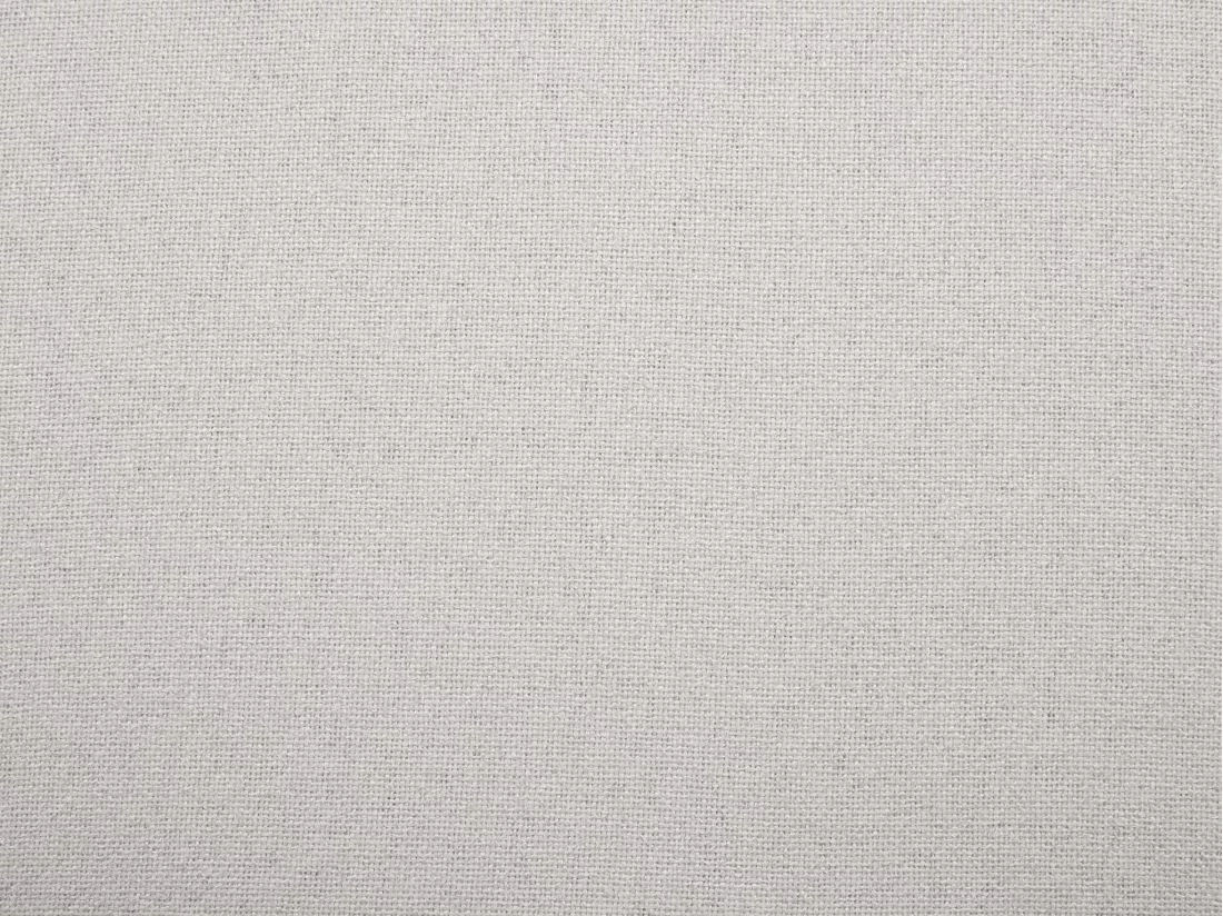 Lot de 2 tabourets de bar en tissu et pieds bois de hêtre - Crème - ELEANA