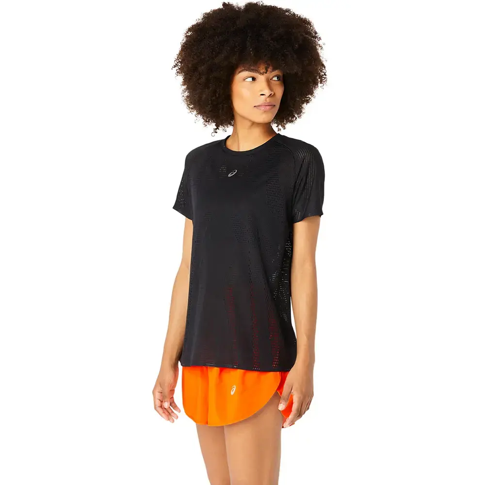ASICS Metarun Hardloopshirt Korte Mouwen Zwart Dames