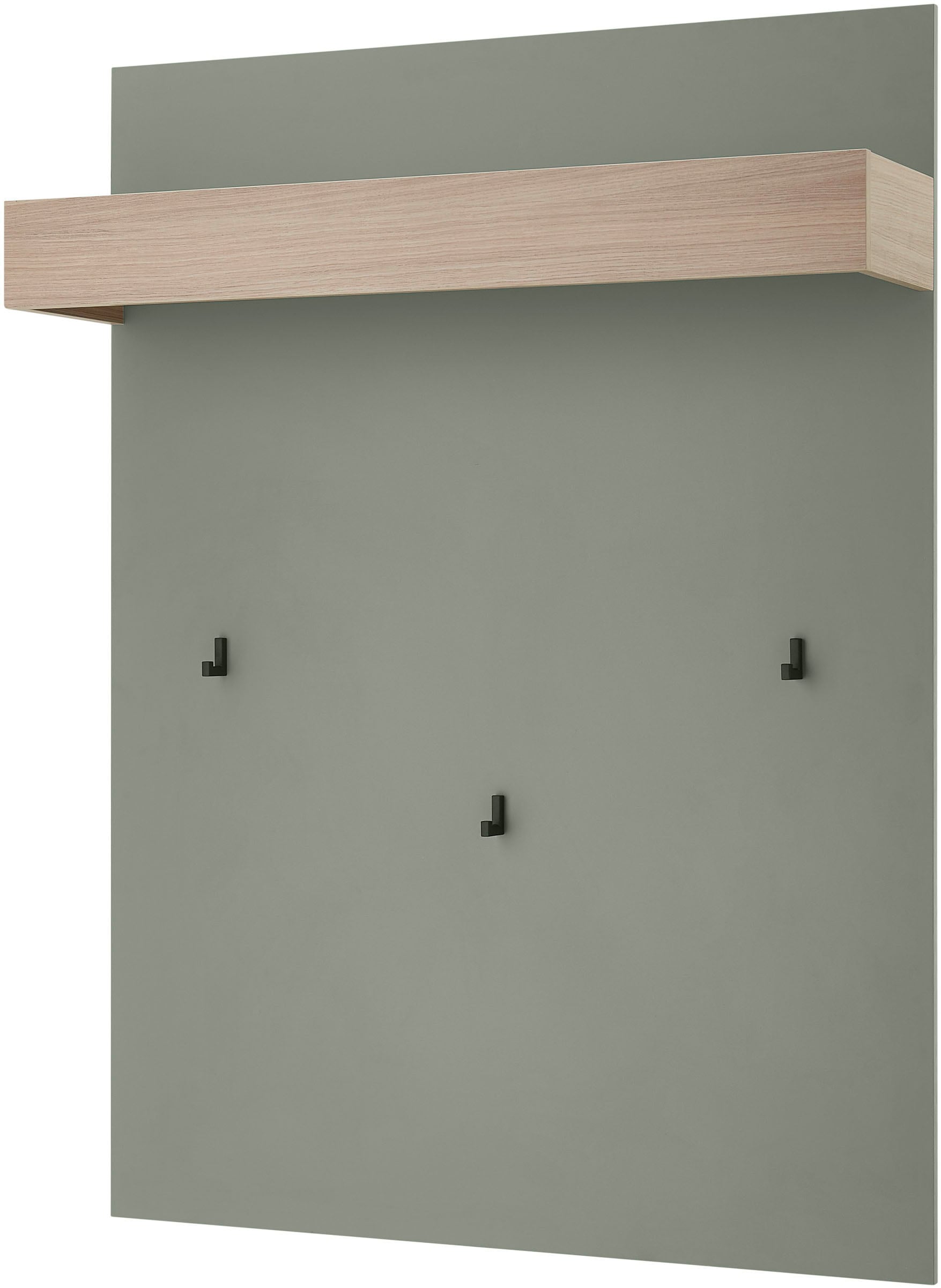 INOSIGN Garderobenpaneel »GiRON/CiTY, Wandregal in vier Farben, Flurgarderobe mit Hutablage« mit Kleiderstange und Haken, 100 cm breit