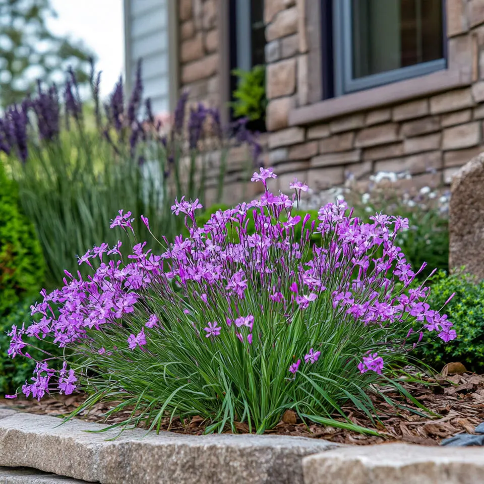 Kaapse knoflook - Set van 3 - Tulbaghia violacea - Hoogte 15-25cm - ⌀9cm
