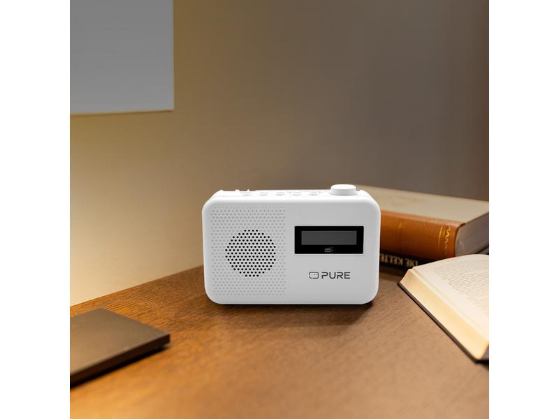 Pure DAB  Radio Elan One2 Weiss Portables DAB /FM-Radio mit Bluetooth 5.1 für den täglichen Gebrauch