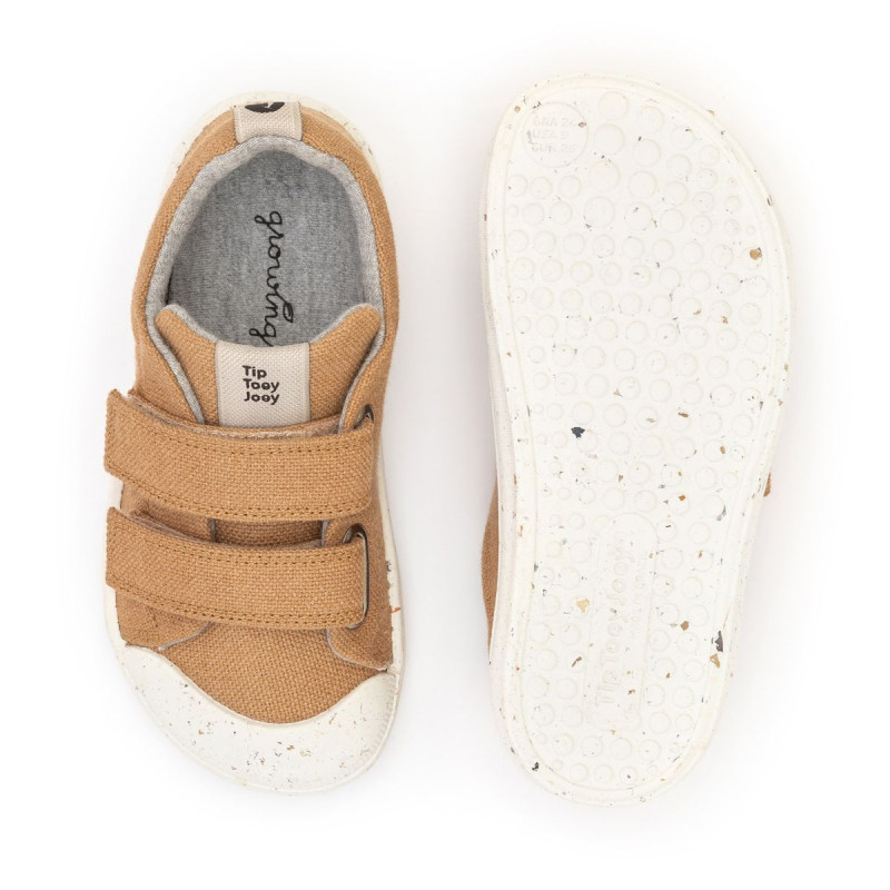 Tip Toey Joey Tip Toey Joey Kidos Sneakers Ramp Green Natural Organic Canvas