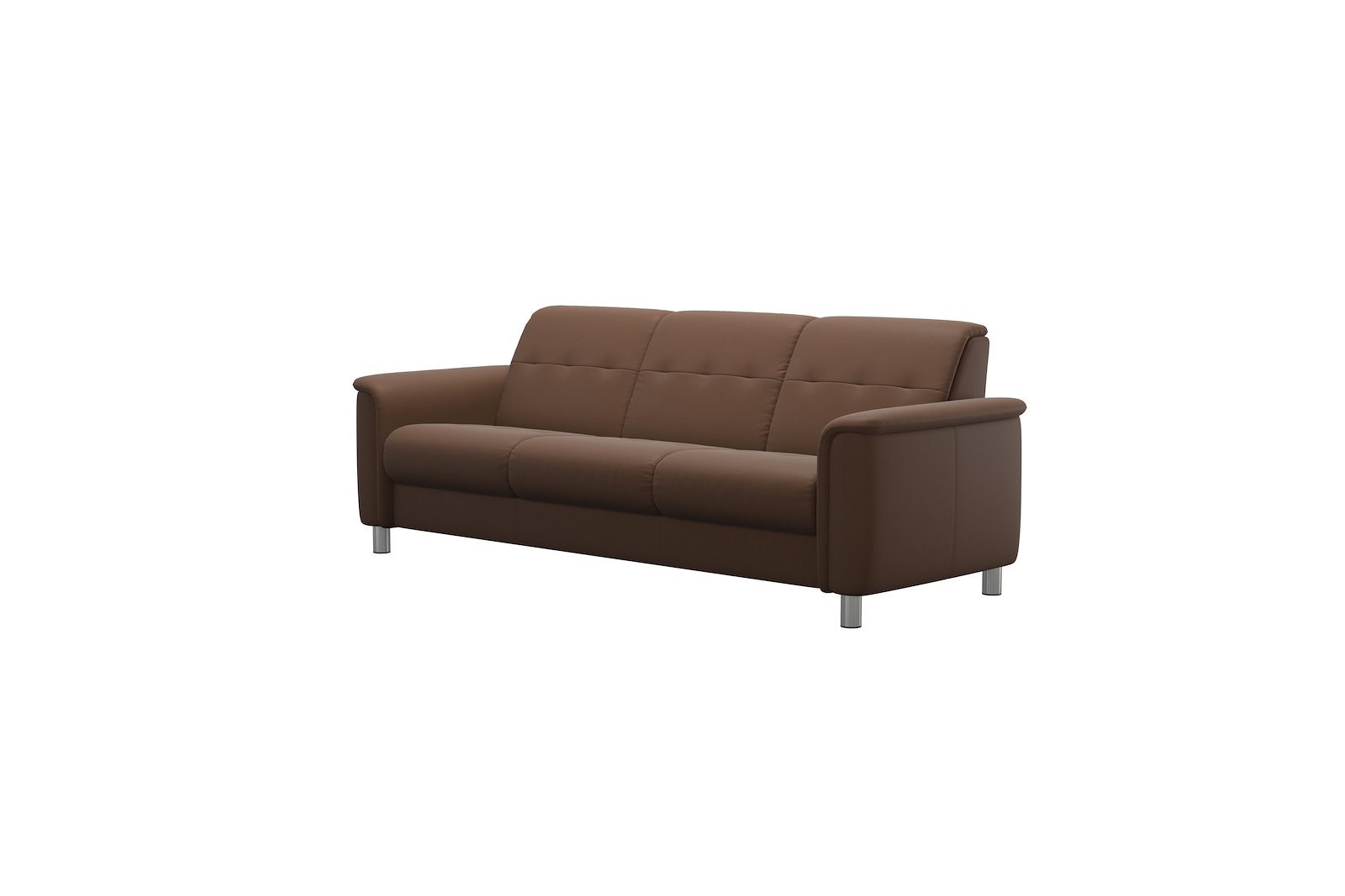 Flora 3-seter sofa Batick Warm Brown - 11cm runde stålben 8: 4,2cm