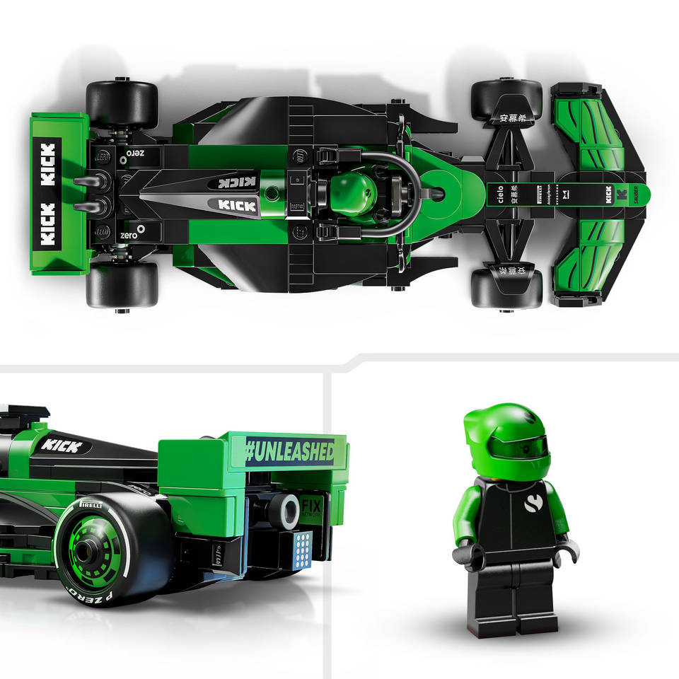LEGO Speed Champions KICK Sauber F1 Team C44 racewagen 77247
