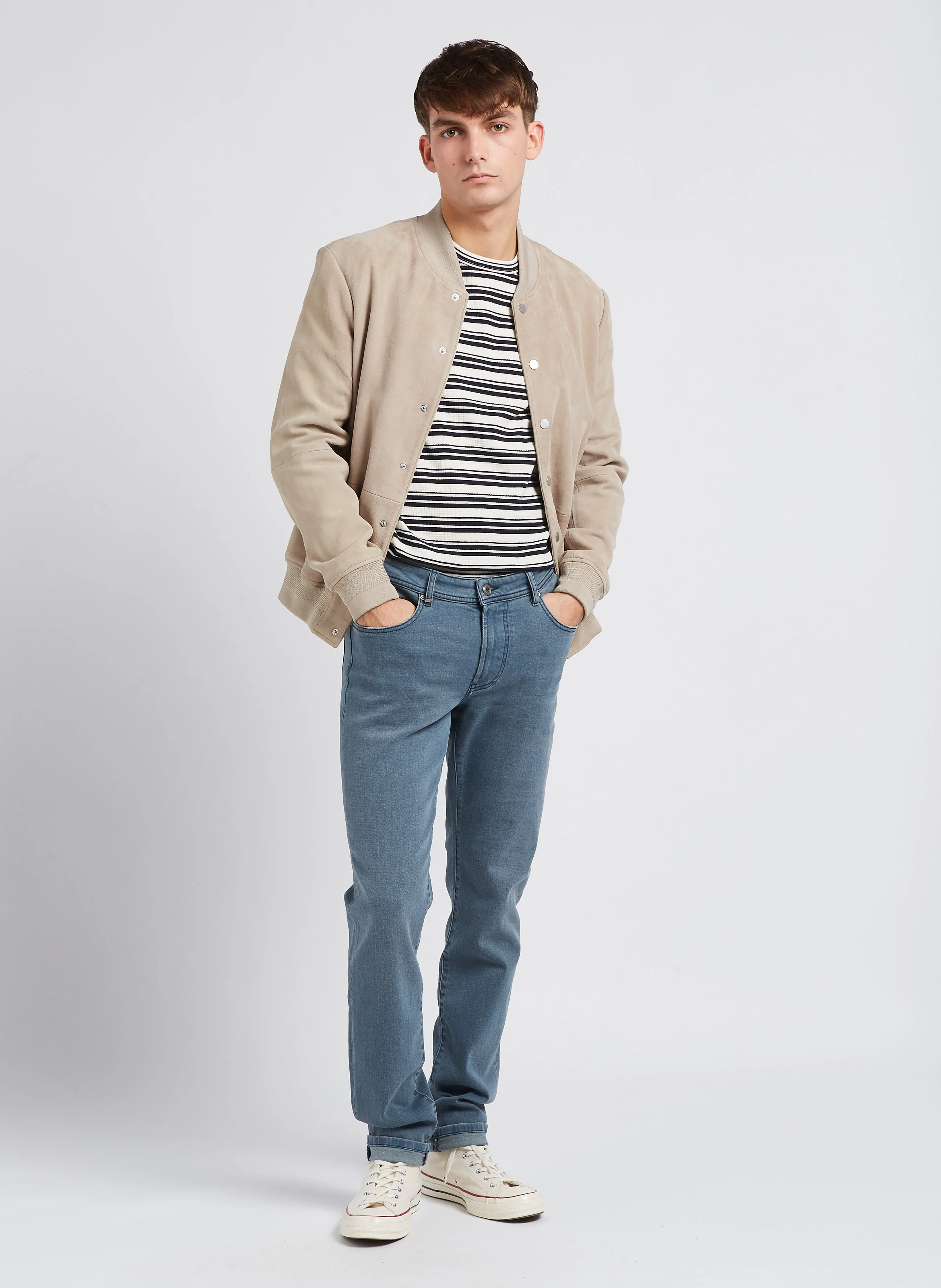 Jean slim en coton bio stretch| Bleu