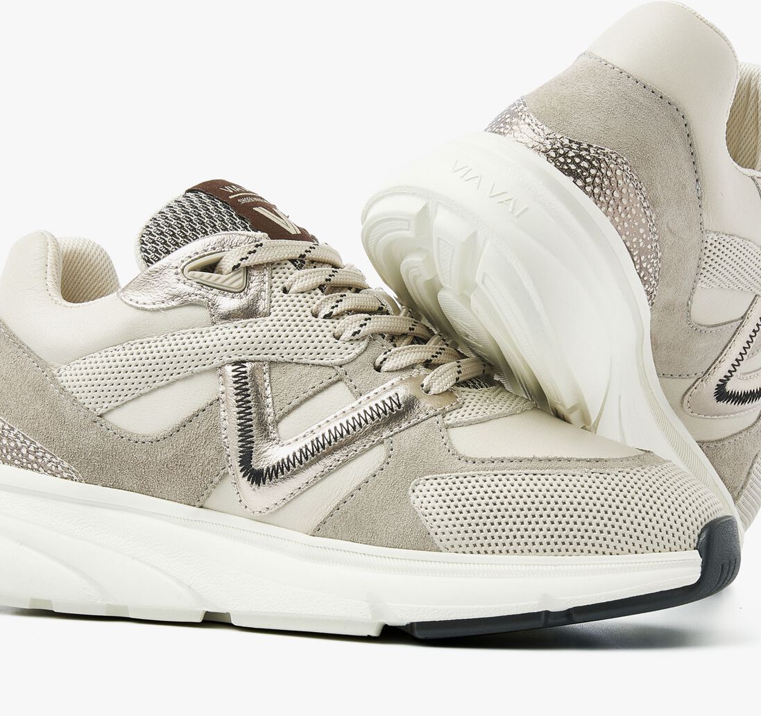 beige via vai lage sneakers vic kyro