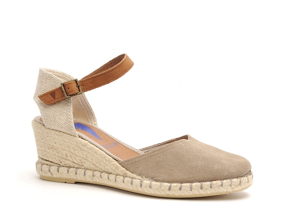 Verbenas nu pieds talons femme malena beige