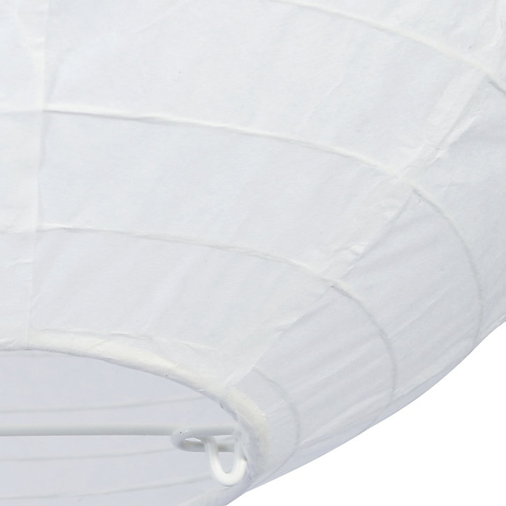 Abat-jour papier Raqis Ø28cm GoodHome Blanc