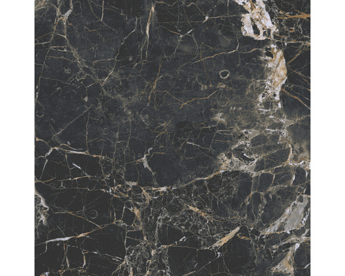 Porseleinen wand- en vloertegel Marquina 59,7 x 59,7 cm goud