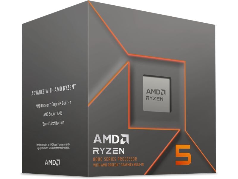 AMD CPU Ryzen 5 8500G 3.5 GHz Desktop-Prozessor für Gamer und Kreative