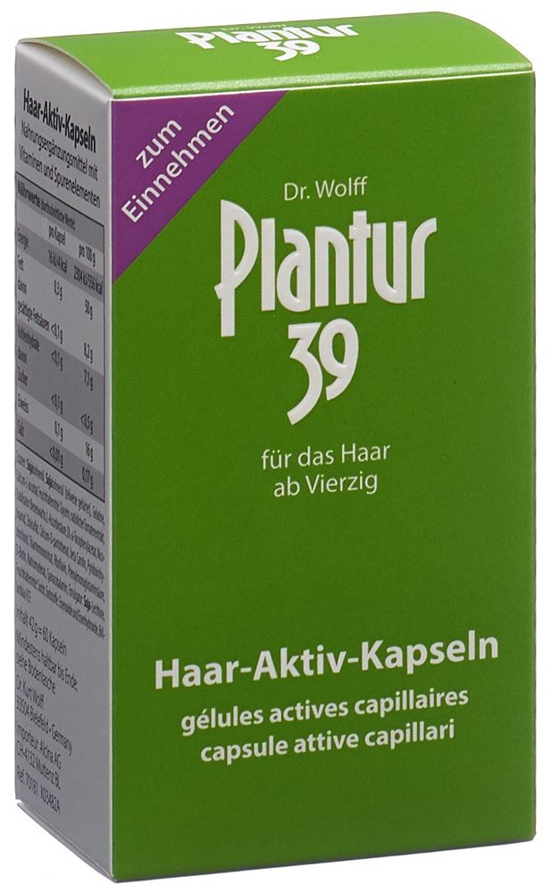 PLANTUR Haar-Aktiv-Kapseln<br>60 Stück, Kapsel