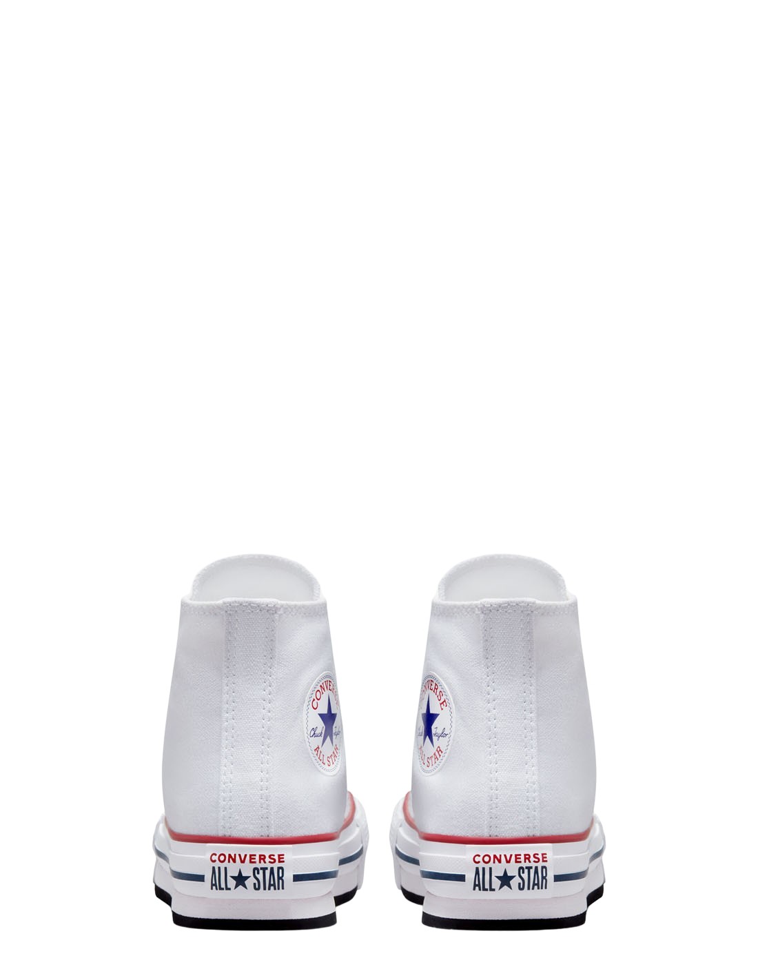 converse sneakers compensées montantes femme eva lift hi blanc