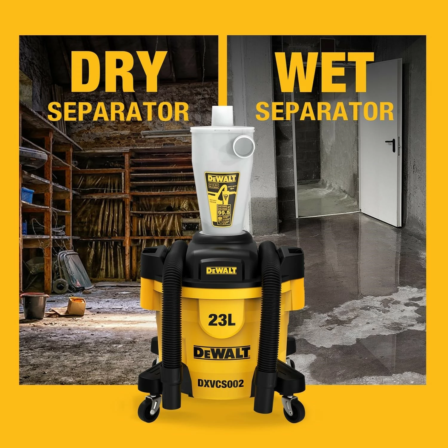DeWALT DXVCS002 Voorafscheider - 23L