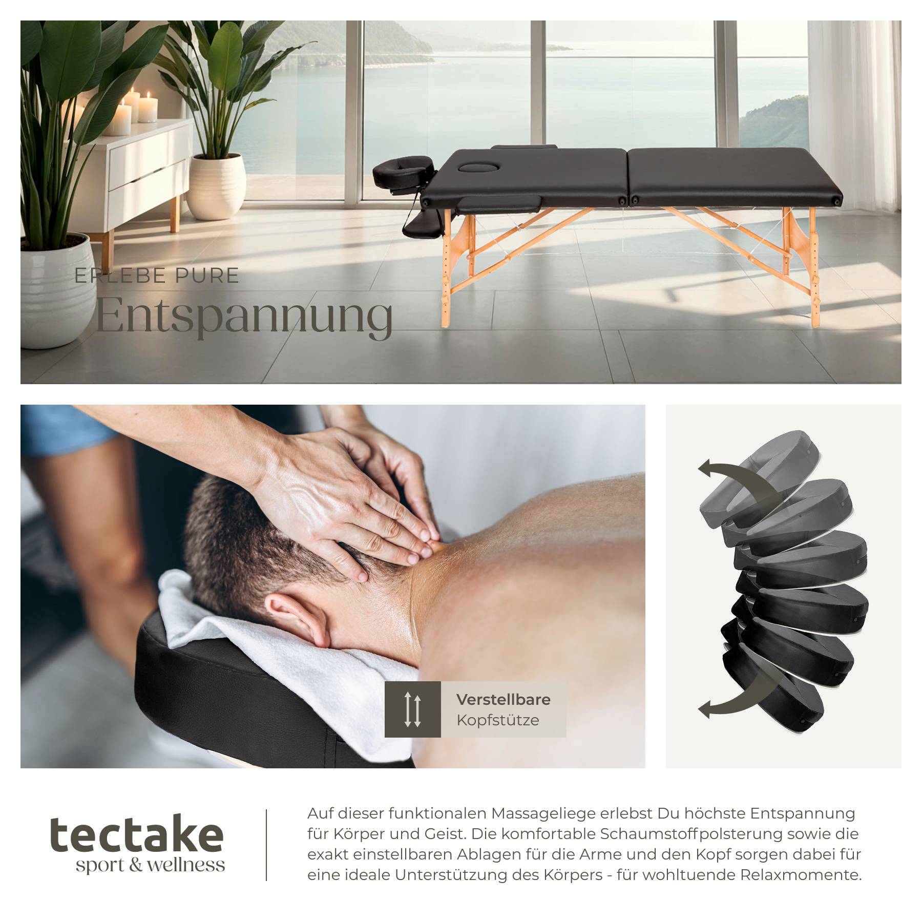 2 Zonen Massageliege Freddi