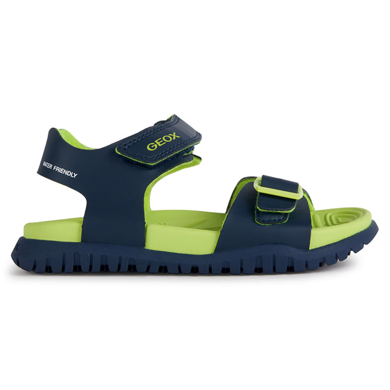 Geox Sandales Fusbetto bleu marine/citron