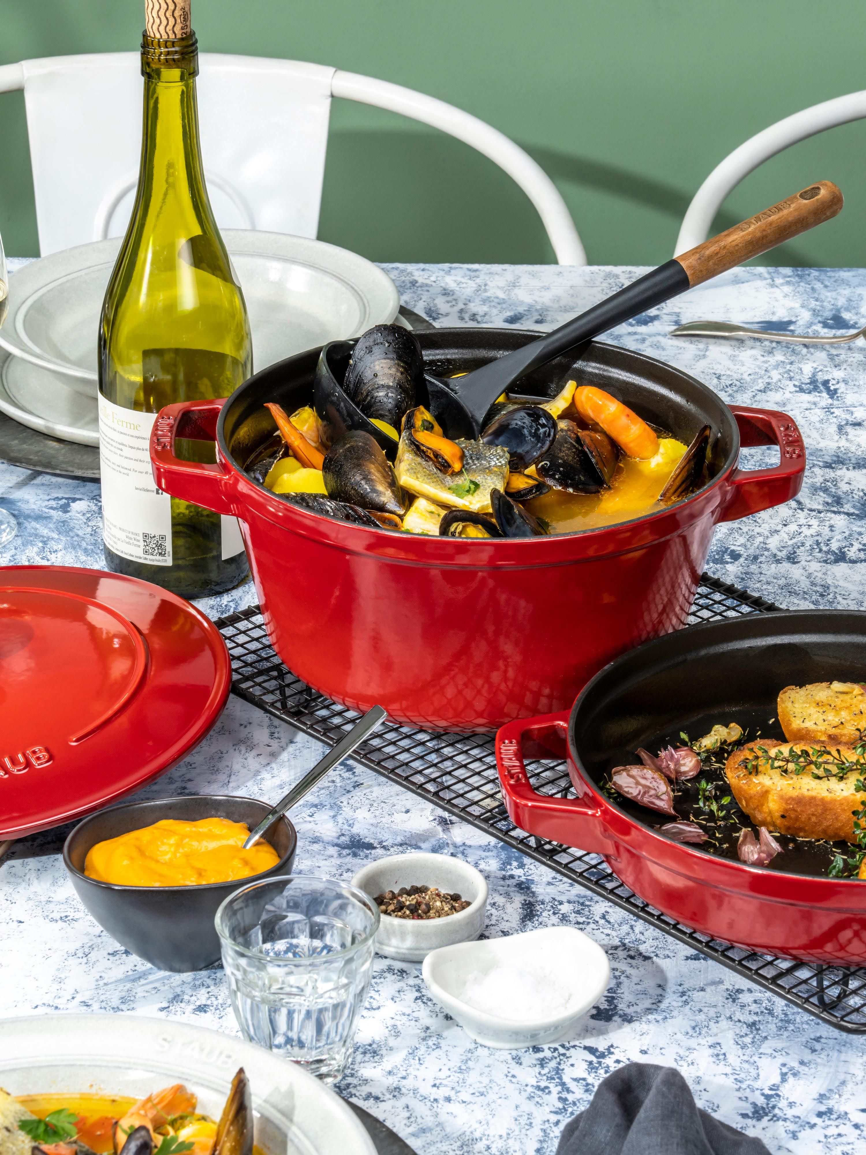 Kookpotten La Cocotte uit gietijzer, 3-delig