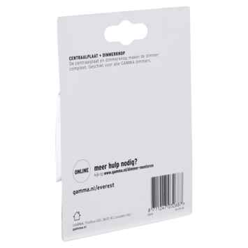 GAMMA Everest Centraalplaat Dimmer Antraciet