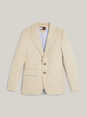 Blazer chino de abotoamento simples