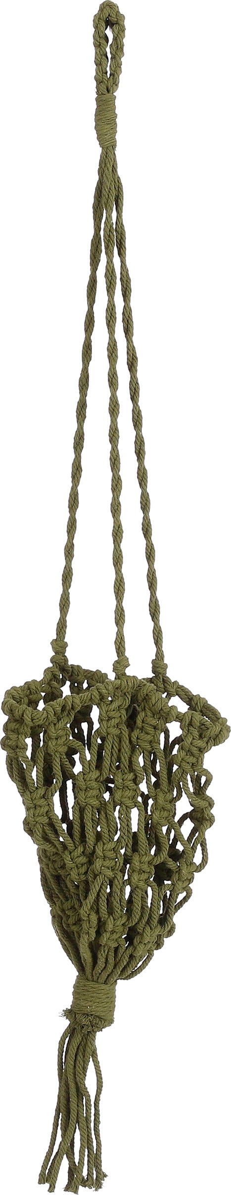 Mica Decorations plantenhanger groen D 14 H 70 cm