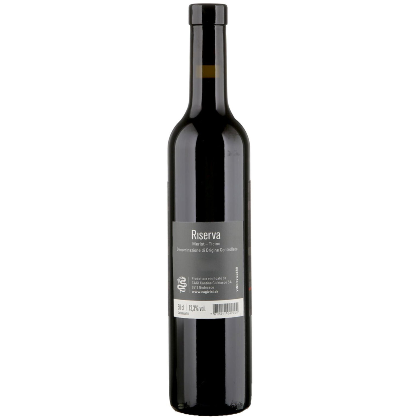Ticino DOC Merlot Riserva Cagi -50cl