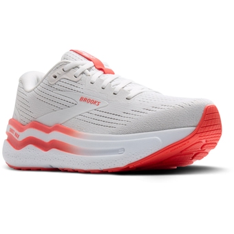 Brooks Ghost Max 2 Laufschuhe White / Hot Coral Damen