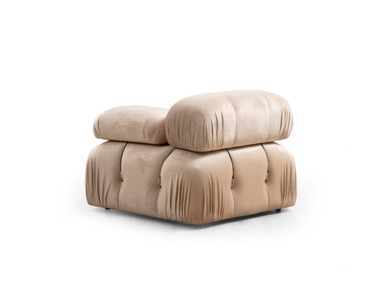 CONCEPT1 - Canapé tissu Bubble 3 places v elours 288 x 95 x h75