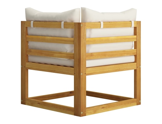 LES TENDANCES - Salon extérieur Salon de jardin-crème-6 places-68x70x60-299204