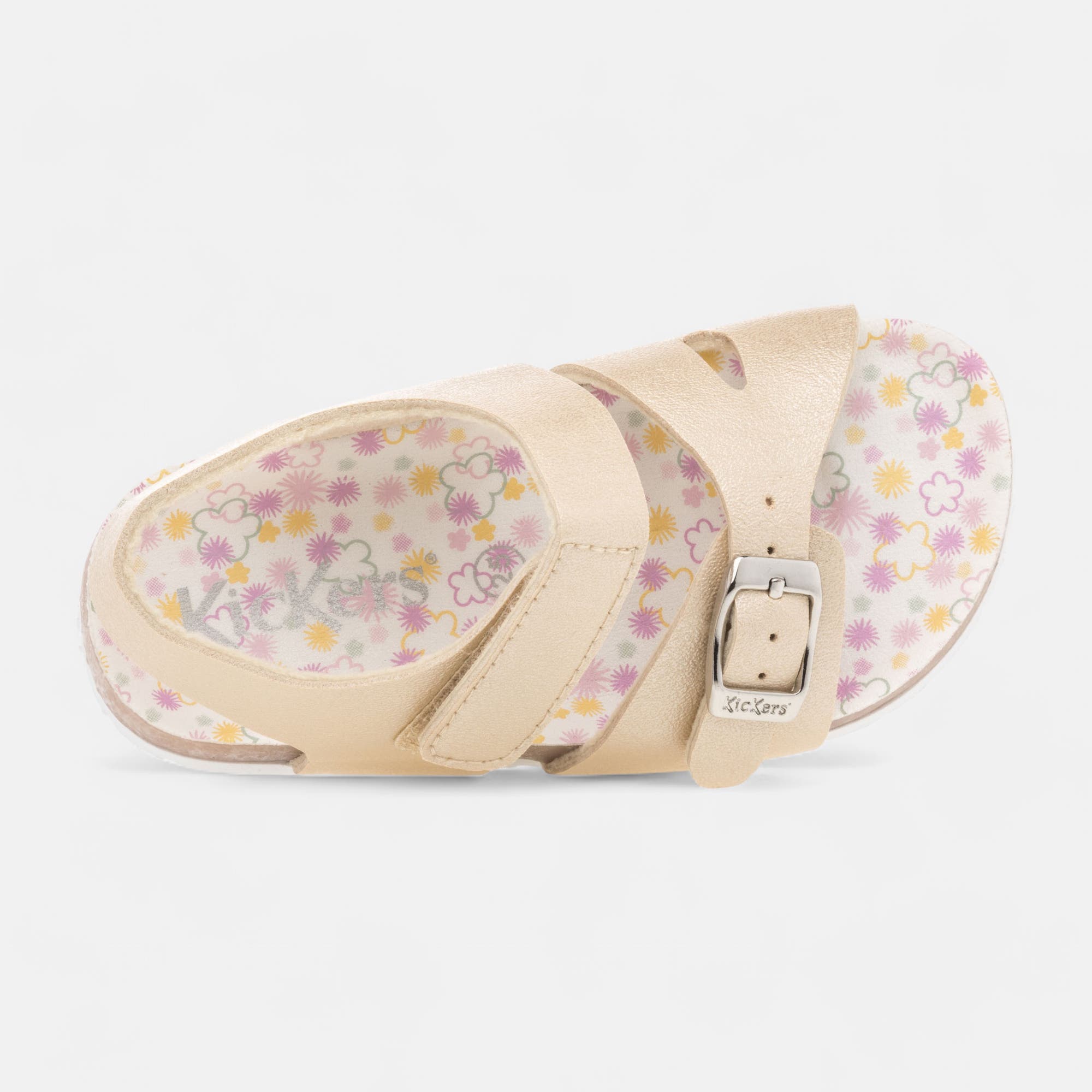 Mules semelle liège Fille or