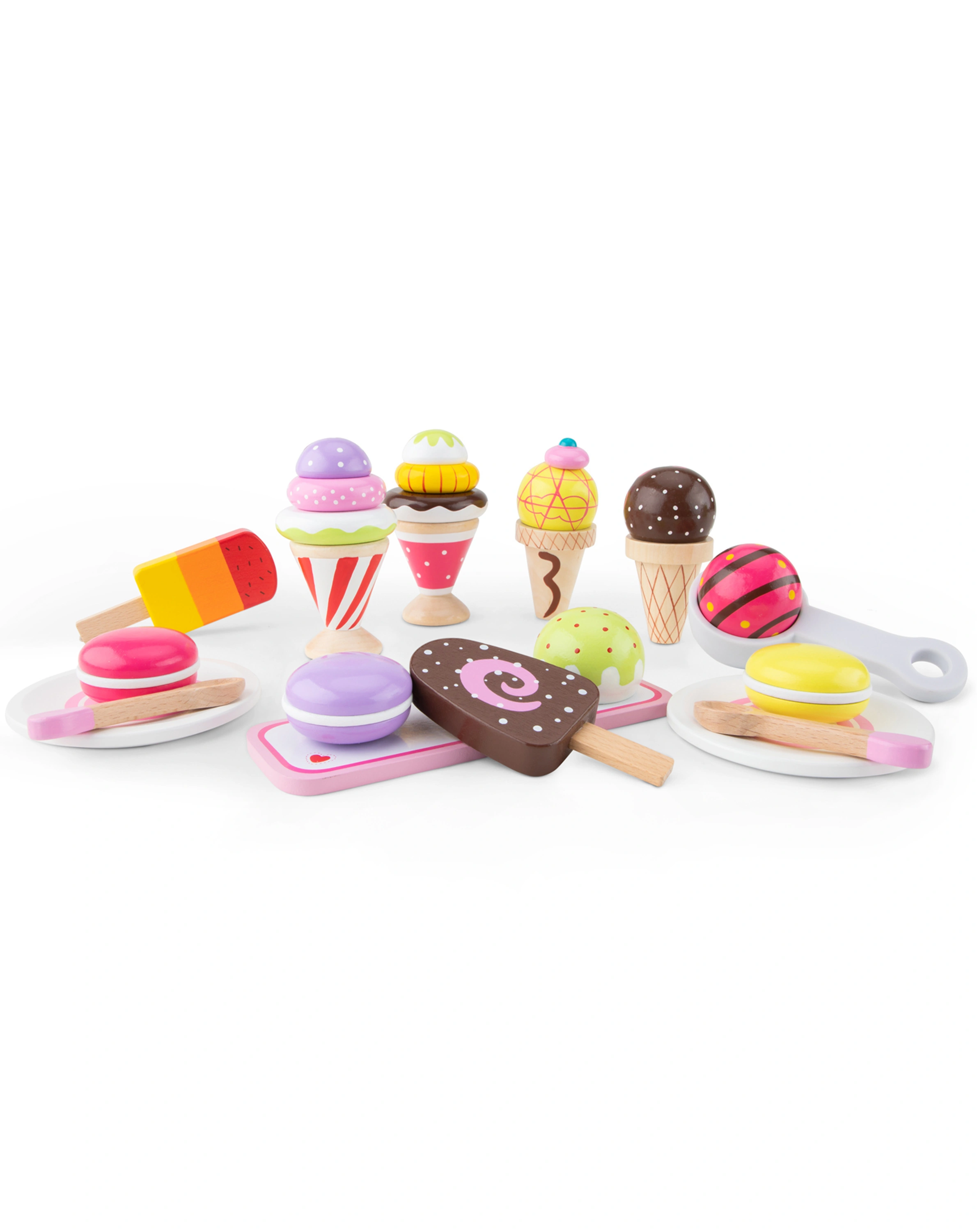 Holz-Eiscreme-Set 13-teilig