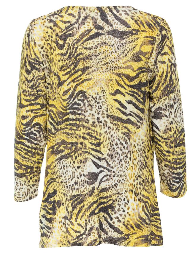 Pulli Wasserfall im Leo Print