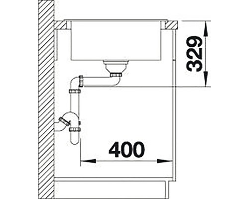 Blanco SONA XL 6 S spoelbak, 1000 x 500 mm, antraciet, 519689