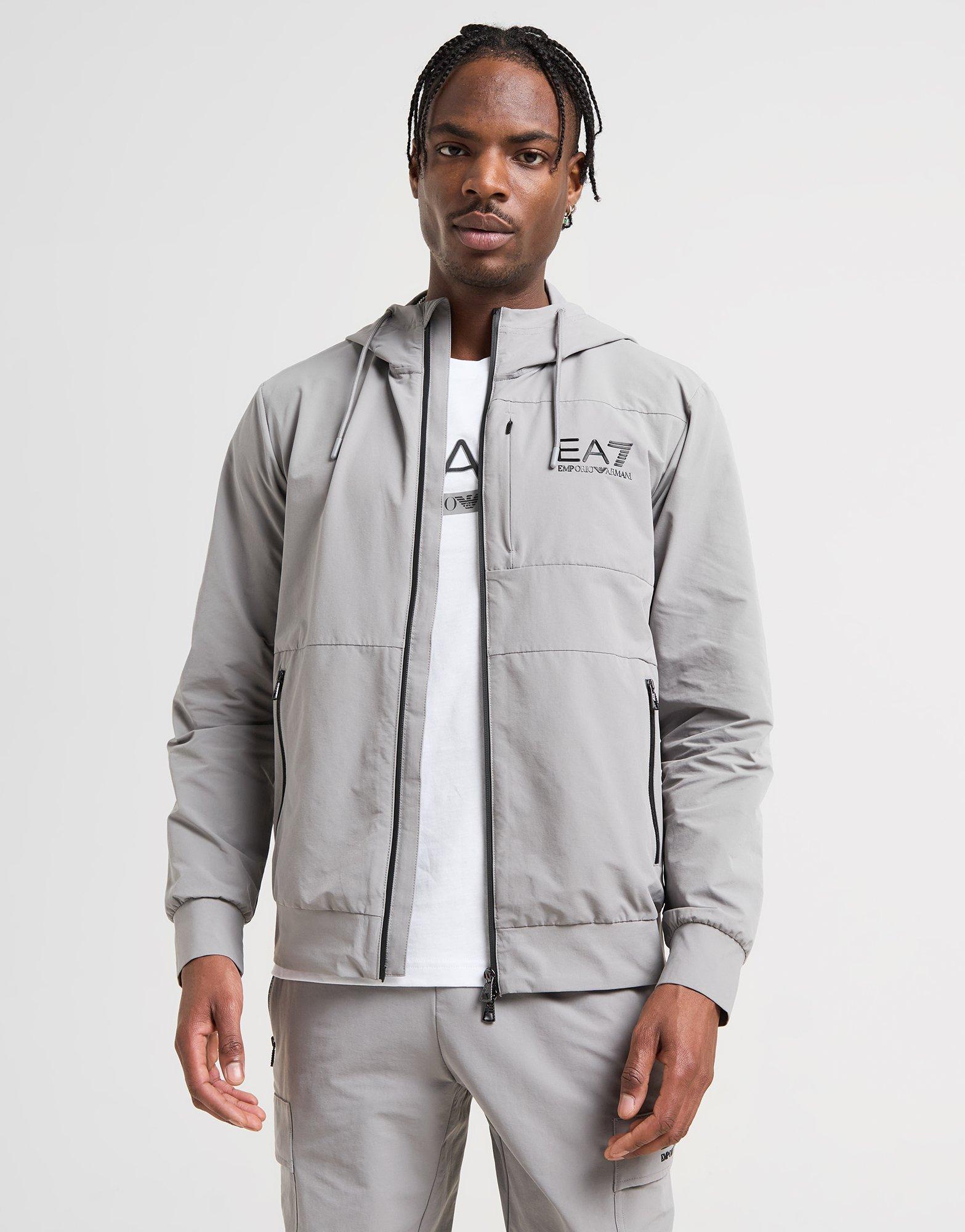 EA7 Emporio Armani Sweat à Capuche Tech Zippé Homme