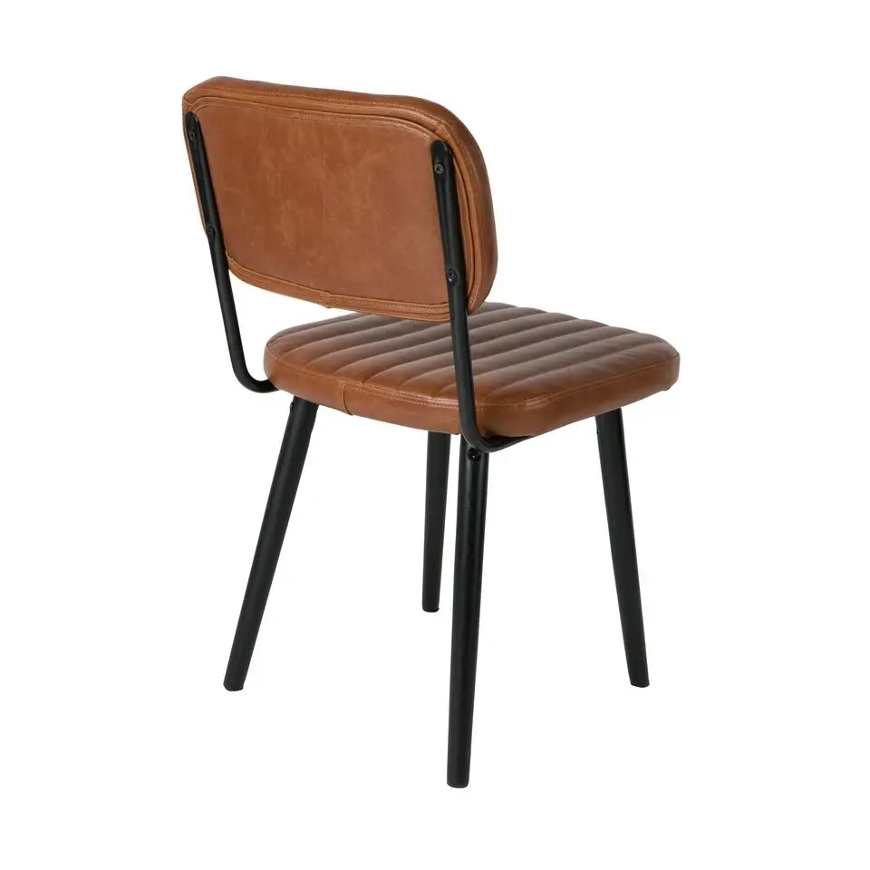 Housecraft Jake Worn Eetkamerstoel Kunstleer Bruin