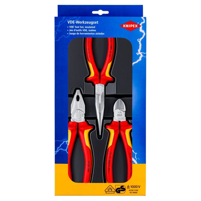 Knipex 00 20 12 Elektro-set - 3-delig