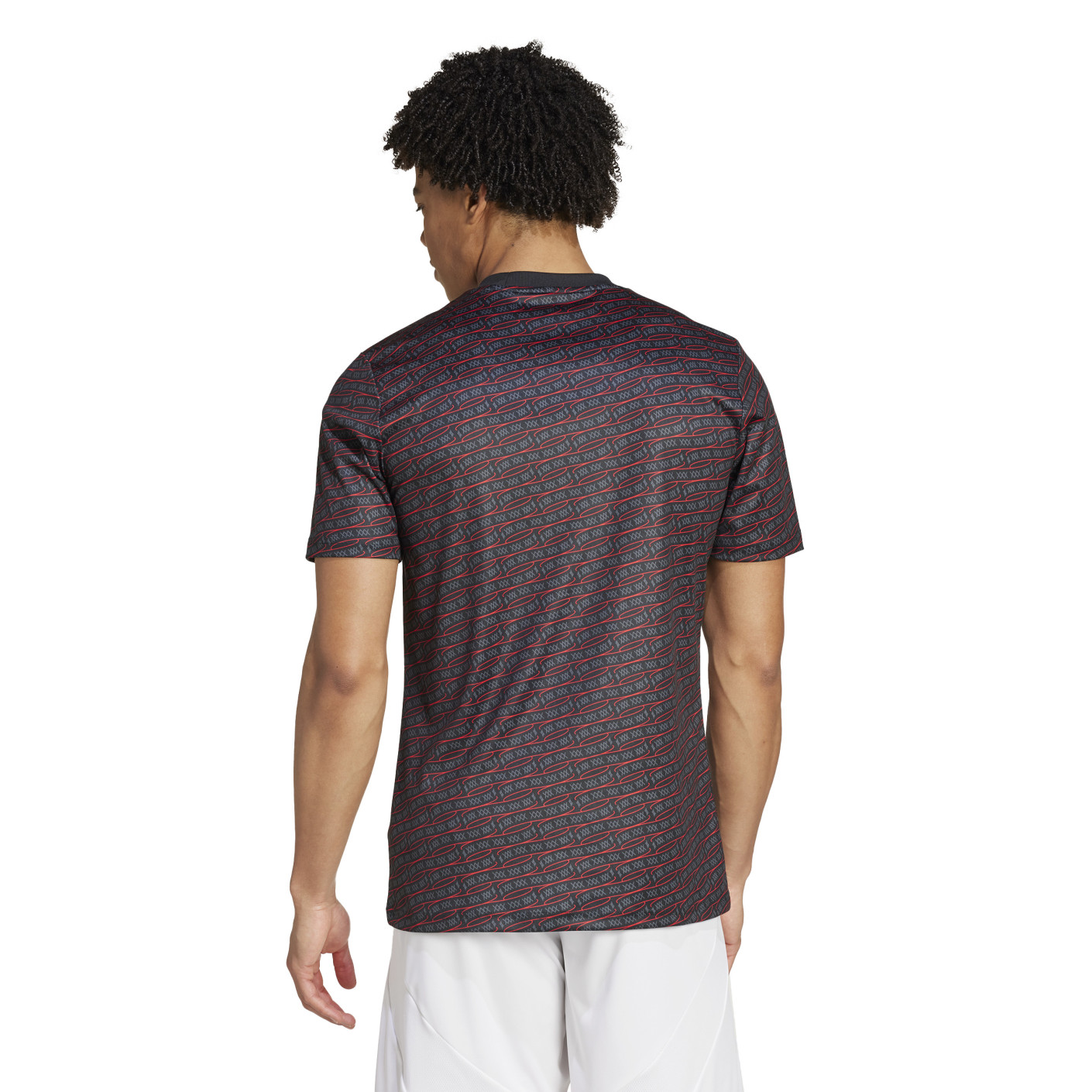 Adidas Ajax Pre-Match Trainingsshirt 2024-2025 Zwart Rood Wit