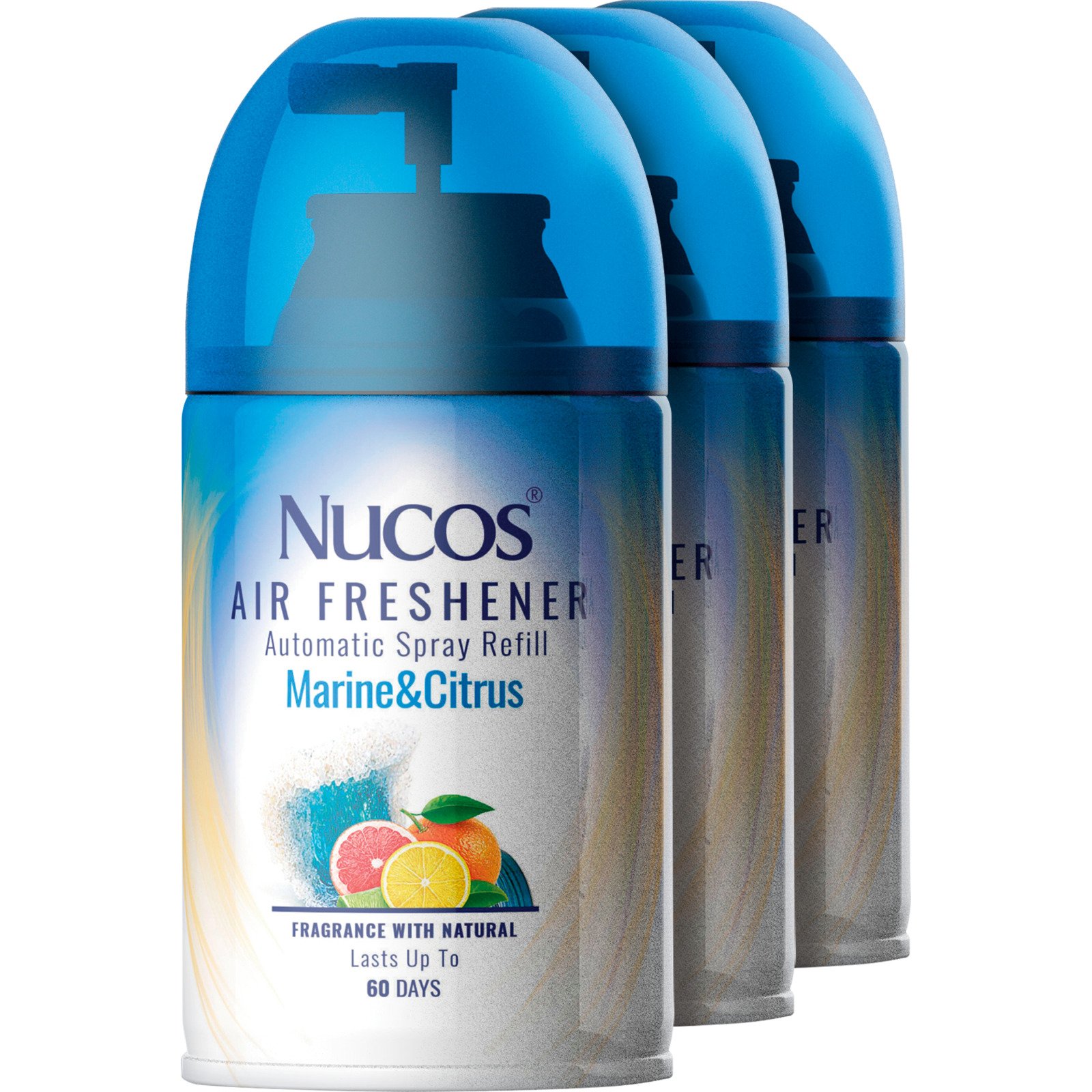 Nucos Airfreshner Marine & Citrus 3 x 250 ml