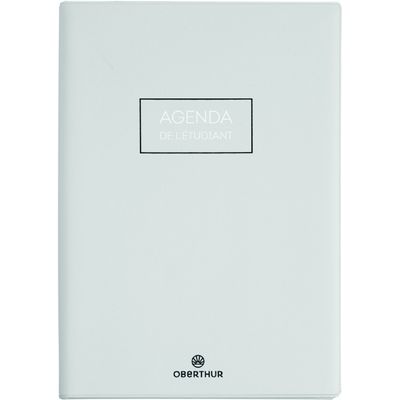 Agenda Cirrus - 1 jour par page - 12,5 x 17,5 cm - gris clair - Oberthur
