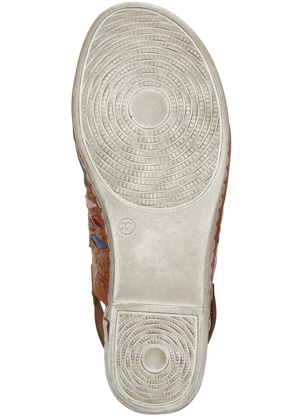 Gemini Sandalette mit raffinierten, bunten Flechtdurchzügen
