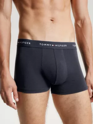 Conjunto com 3 Cuecas Boxer com Cós Elástico e Logo Essencial