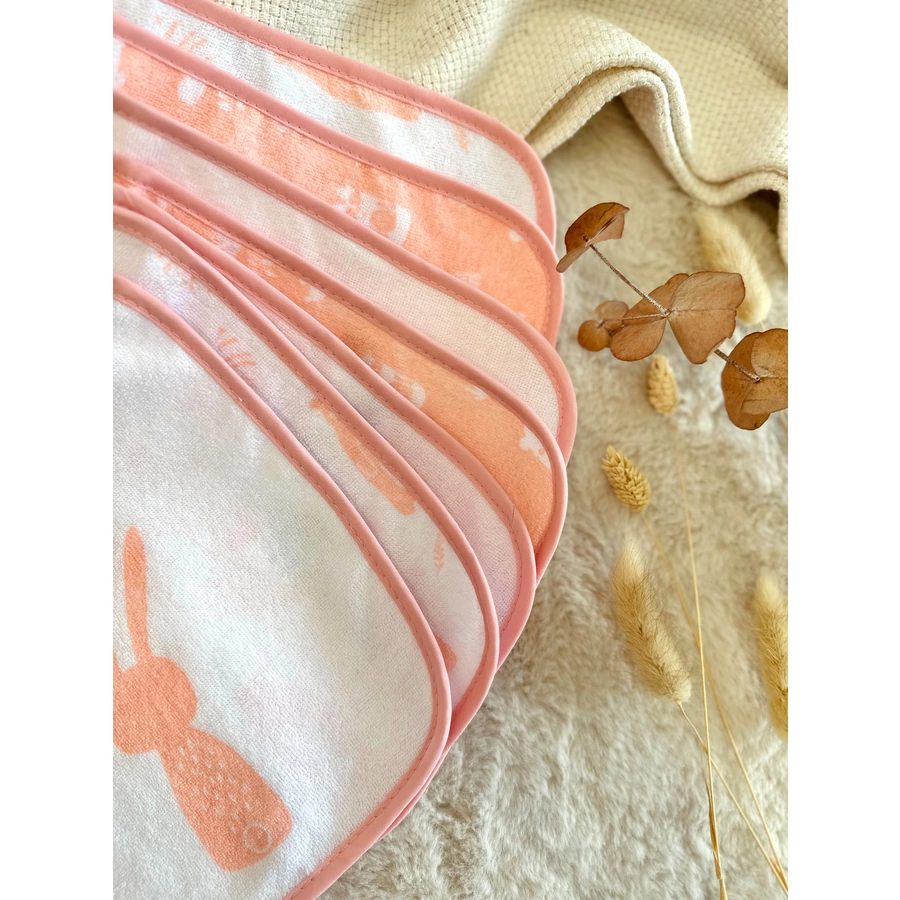 kindsgard Lätzchen happaklat 7er-Pack rosa